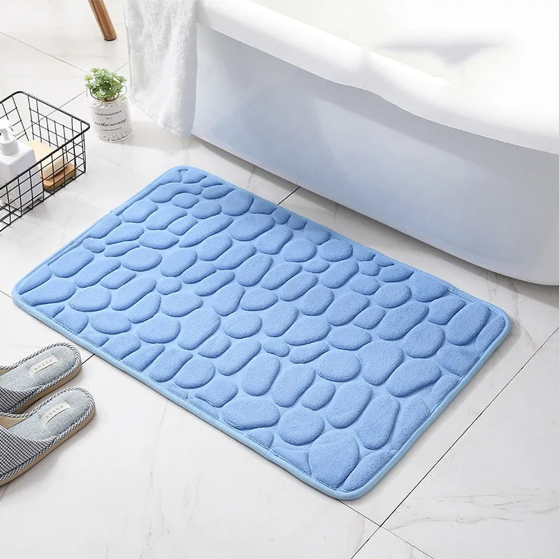 Non-Slip Embossed Bathroom Mat Rieworkes
