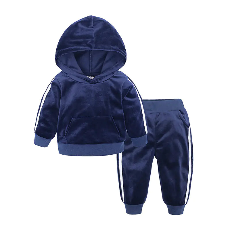 Children's Velvet 2-Piece Set for Boys and Girls Mimarta