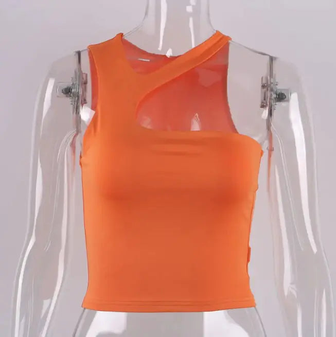 Halter Tight-fitting Sleeveless Top Rieworkes