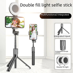 J861 Dual Light Bluetooth Selfie Stick with Tripod & LED Ring Light Mimarta