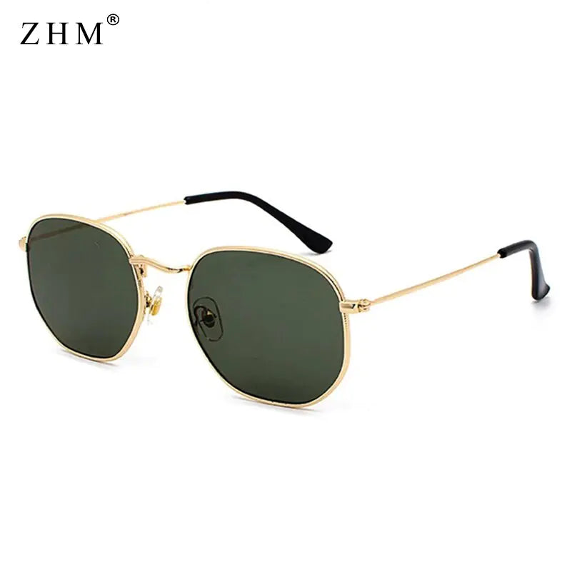 Luxury Sunglasses Classic Square Metal Frame Rieworkes