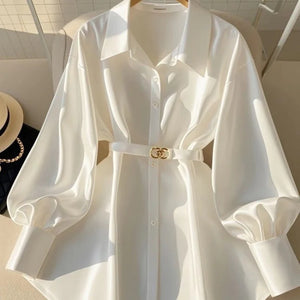 Women's White Luxury Shirt Mimarta