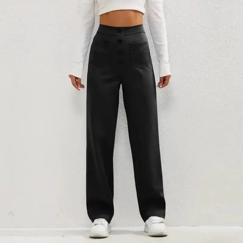 High- Waisted Casual Pants Rieworkes