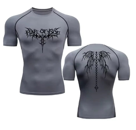 Anime Print Gym Sport Quick Dry Gym TShirts Rieworkes