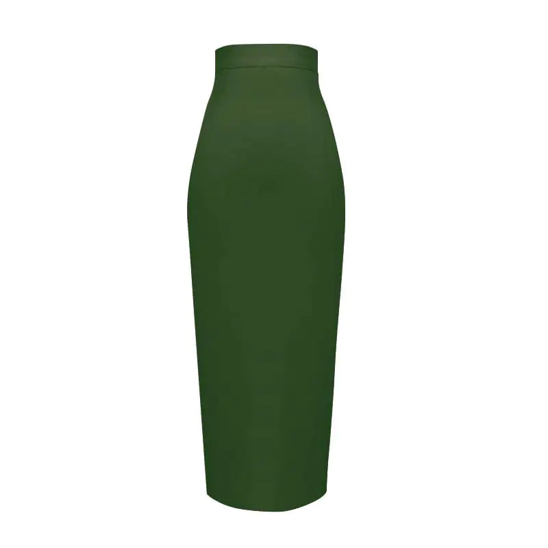 Elegant High Waist Mid-Length Bandage Skirt Mimarta