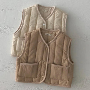 Kids' Warm Autumn/Winter Vest - Solid Color Jacket Rieworkes