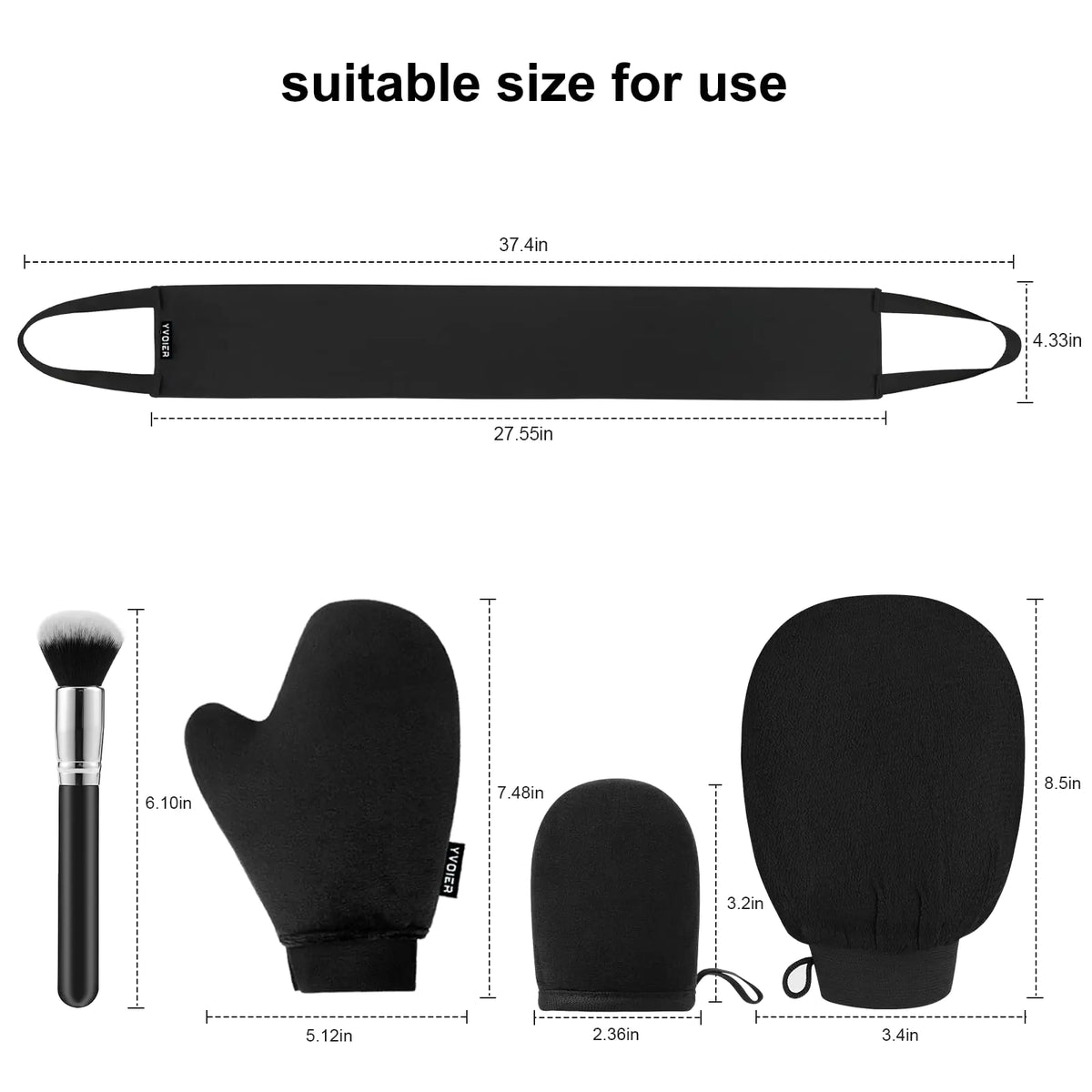 Self Tanning Mitt Applicator Kit, 5 Pack Self Tanner Mitt Applicator, Tanning Mitts Self Tanner Glove, Tanning Glove for Self Tan Mitt, Sunless Tanner Mitt, Muti-Use Self Tanner Mit Tan Mit A Tan Set 5 Rieworkes