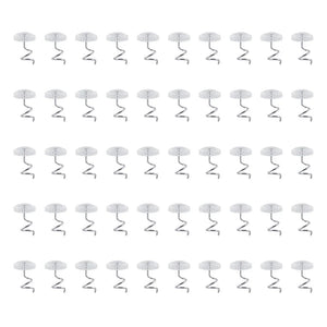 50 Pcs Upholstery Tacks Headliner Pins Clear Heads Twist Bed Fabric Sofa Chair Mimarta