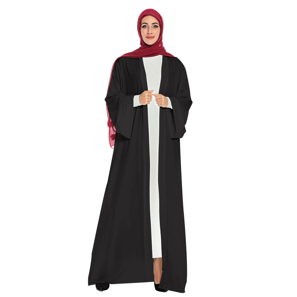 Popular Clean Color Cardigan Robe Mimarta