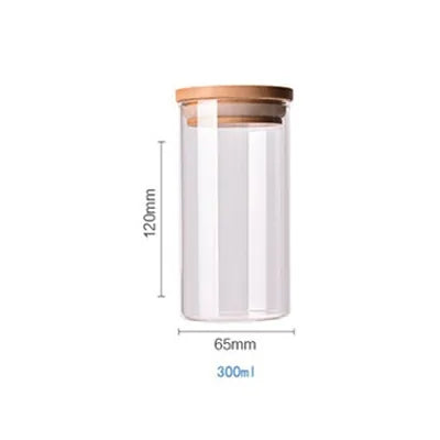 Bamboo-Covered Borosilicate Glass Food Storage Containers Rieworkes