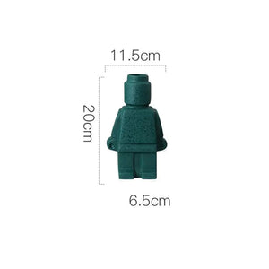 Creative Ceramic Robot Vase Modern Decor Home Desktop Small Robot Upright Dried Flower Vase Living Room Decoration Accessories Rieworkes