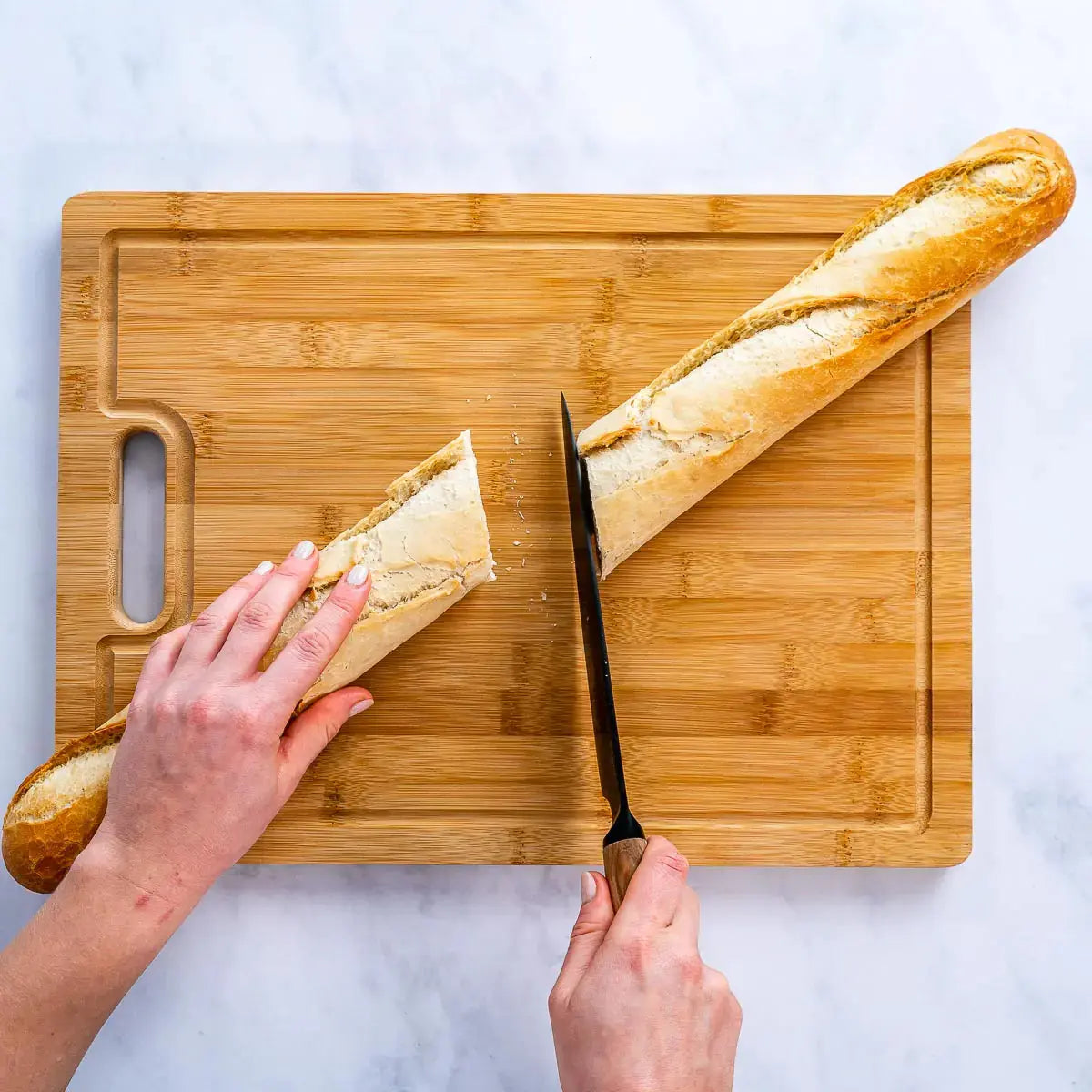 Extra Large Bamboo Cutting Board - 17x12.5 inch Wood Cutting Board for Meat, Cheese, Veggies - Wood Serving Tray with Juice Groove and 3 Compartments Rieworkes