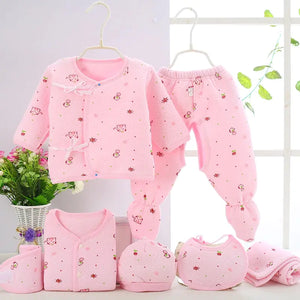 Luxury 7-Piece Cotton Clothing Set for Newborns Mimarta