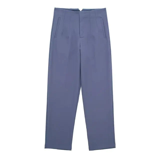 Chic Office Lady Straight Pants Rieworkes