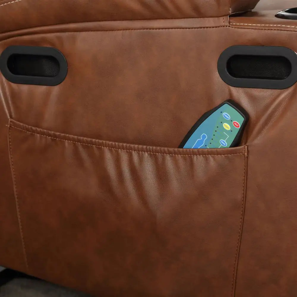 21 Inch Seat Width, Large-sized Electric Lift Recliner Sofa, 8-point Vibration Massage And Wood Heating, Remote Control, Side Pockets And Cup Holder, Comfortable Fabric, Filled Armrests Rieworkes