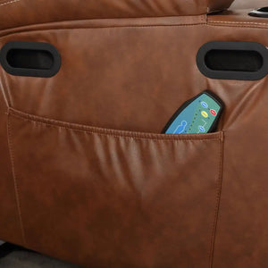 21 Inch Seat Width, Large-sized Electric Lift Recliner Sofa, 8-point Vibration Massage And Wood Heating, Remote Control, Side Pockets And Cup Holder, Comfortable Fabric, Filled Armrests Rieworkes
