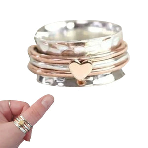 Cherish Self-Love With Heart Spinner Rings Rieworkes