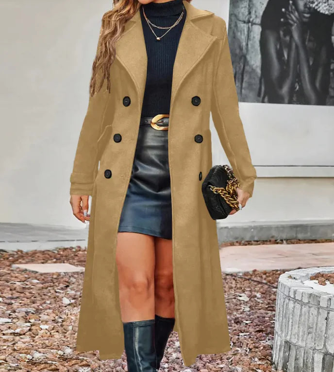 Double Breasted Coat For Women Rieworkes