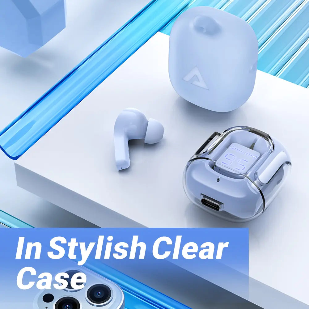ACEFAST T6 TWS Earphone Wireless Bluetooth 5.0 Headphones Sport Gaming Headsets Noise Reduction Earbuds with Mic + Free cover Rieworkes