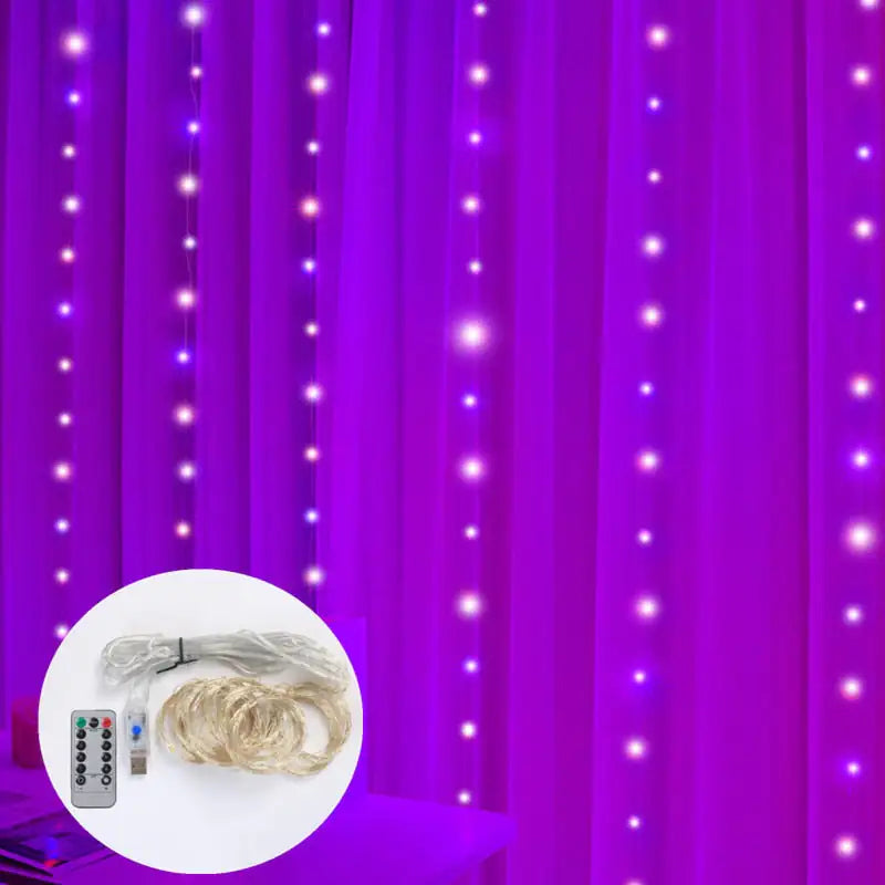 LED Curtain Garland Lights Rieworkes