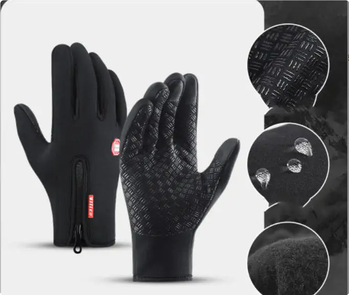 Winter Gloves Touch Screen Riding Motorcycle Sliding Waterproof Sports Gloves With Fleece Mimarta