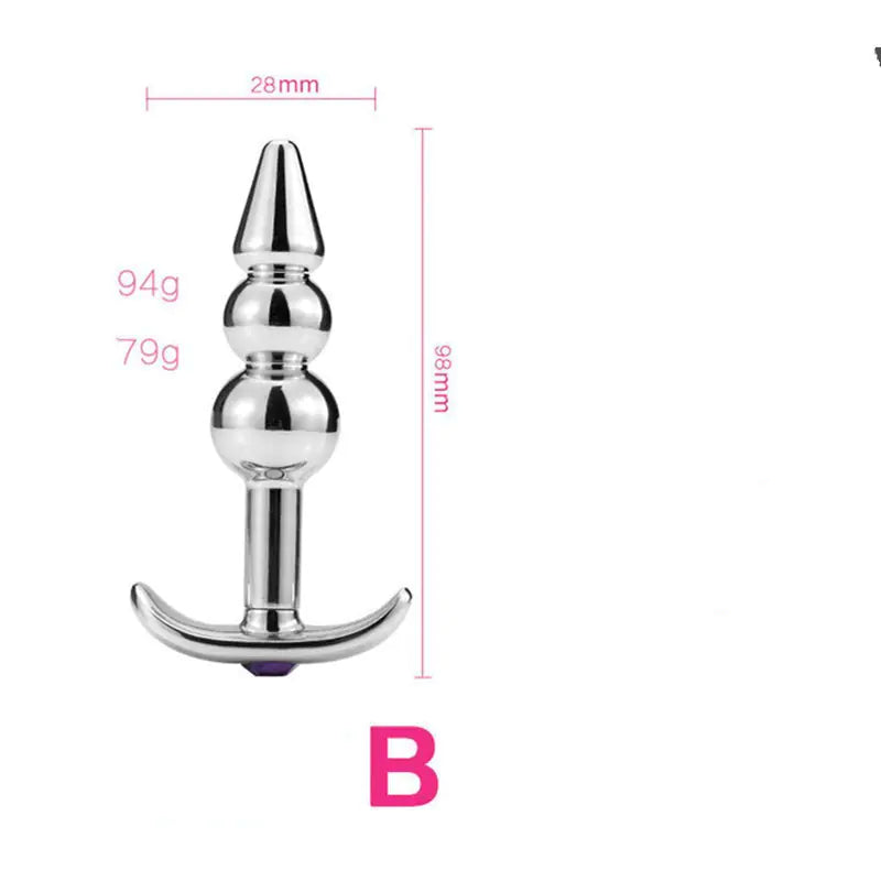 Metal Anal Toy Set for Adult Pleasure and Exploration Mimarta