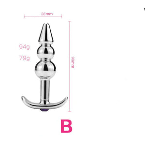 Metal Anal Toy Set for Adult Pleasure and Exploration Mimarta