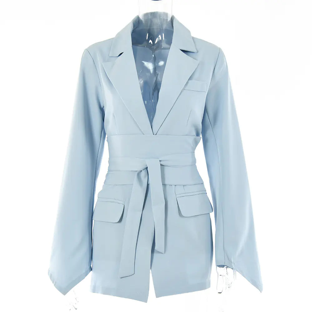 2022 Summer Women's Casual Suit with Long Sleeve Jacket Mimarta
