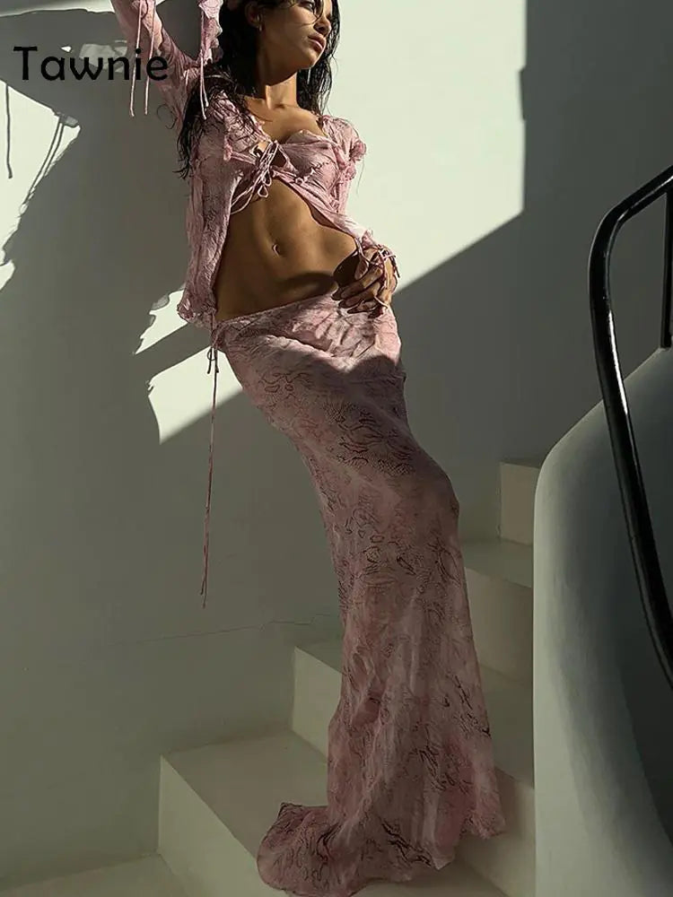See Through Dress Sets Rieworkes