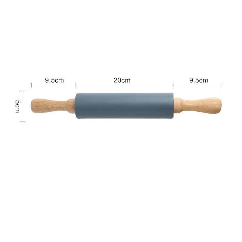 Thick Non-Slip Rolling Pin and Large Non-Stick Mat Rieworkes