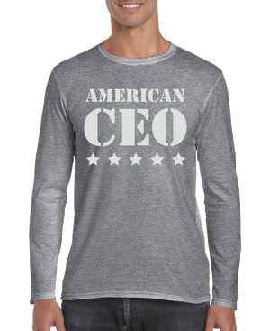 Five Star American CEO Men's Long Sleeve Shirt Rieworkes