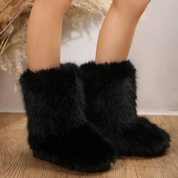 Warm Plush Mid-Calf Boots Rieworkes