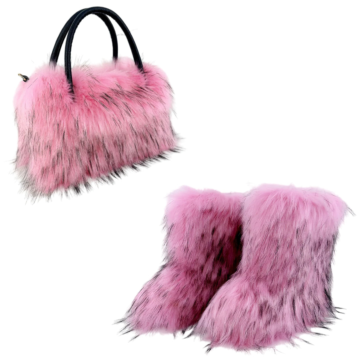 Versatile Luxury Raccoon Fur Handbag Mimarta