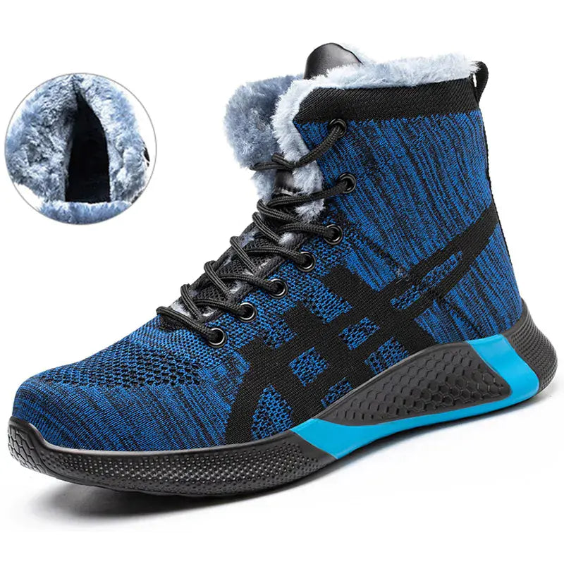 Men's Winter Plush Safety Work Boots - Warm &amp; Breathable Mimarta