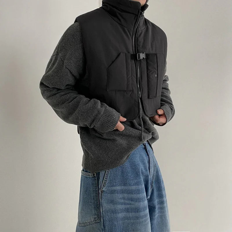 Korean Style Casual Waistcoat Jacket Rieworkes