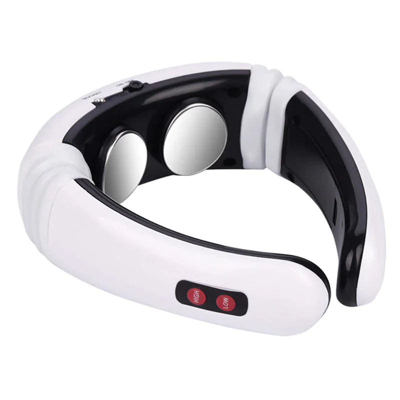 Electric Cervical Pulse Neck Massager Muscle Relax Massage Magnetic Therapy US Rieworkes
