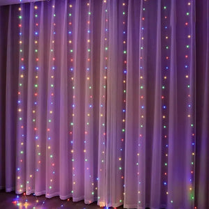 Christmas Curtain Lights Rieworkes