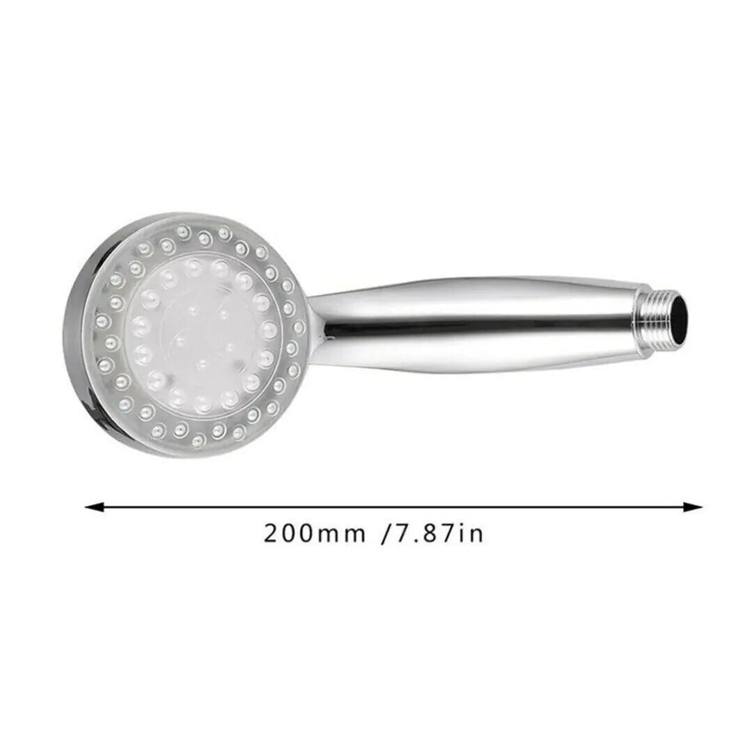 Handheld 7 Color Changing LED Light Water Bath Home Bathroom Shower Head Glow Rieworkes