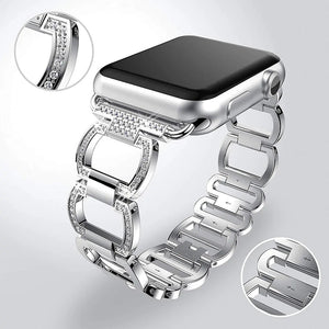Luxury Metal Diamond Bracelet for Apple Watch Rieworkes