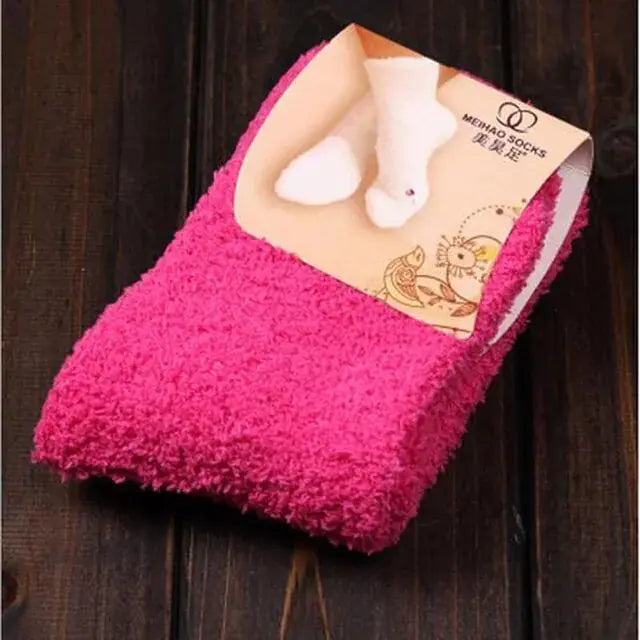 Women's Bed Socks Pure Color Rieworkes