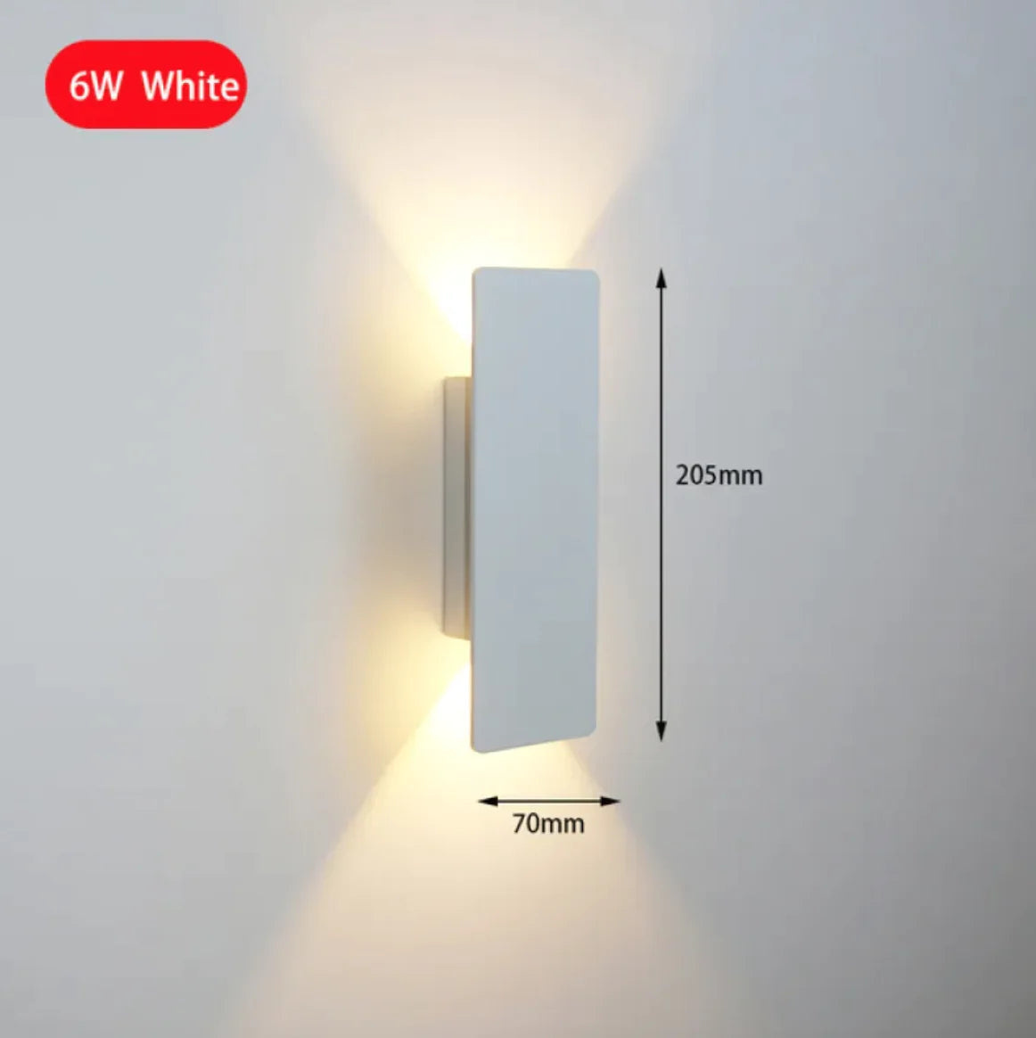 Modern 6W LED Indoor Wall Lamp for Bedroom and Living Room Rieworkes