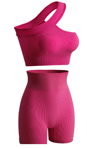 Women's Sports Fitness Shockproof Off-shoulder Suit Rieworkes