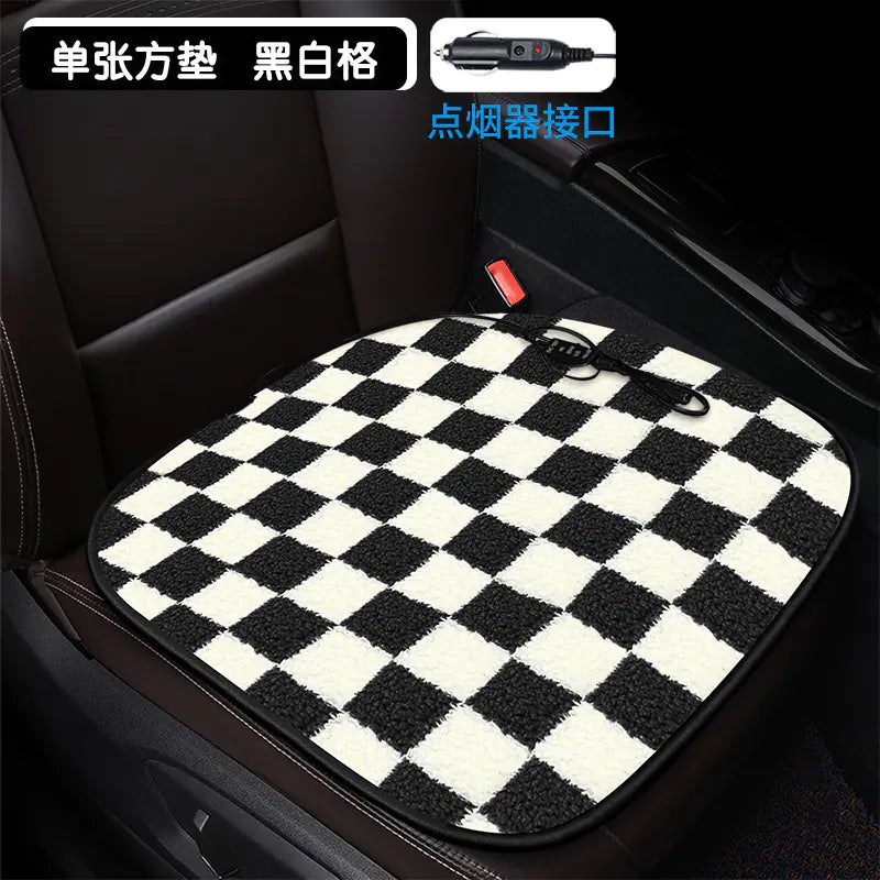Heated Square Car Seat Cushion for Winter Decor Mimarta