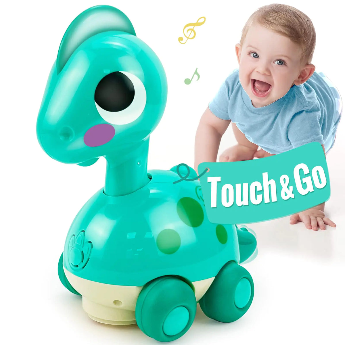 Baby Toys 6-12 Months Toys for Ages 0-2 Touch & Go Music Light Baby Toys 12-18 Months Toys for 1 Year Old Boy Toys Birthday Gift 9 6 Month Old Baby Toys 6 to 12 Months Baby Boy Toys Infant Toys Mimarta