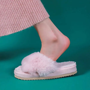 Winter Luxury Fur Slippers Rieworkes