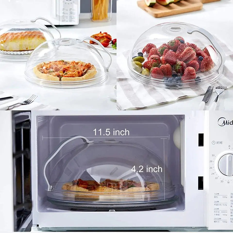 Microwave Food Cover -Transparent High-temperature Resistant Plastic Cover Rieworkes