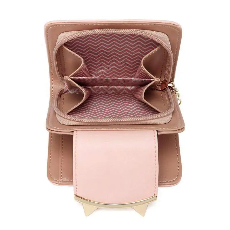 Cute Cat Ears Leather Vintage Tassel Women Wallet Rieworkes