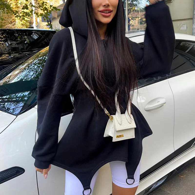Loose-fitting Hooded Dress for Women's Fashion Mimarta