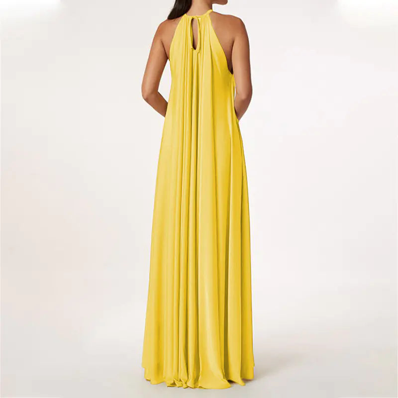 Elegant Women's Halter Loose Fashion Dress Mimarta