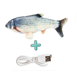 Cats USB Charger Interactive Toy Fish Rieworkes